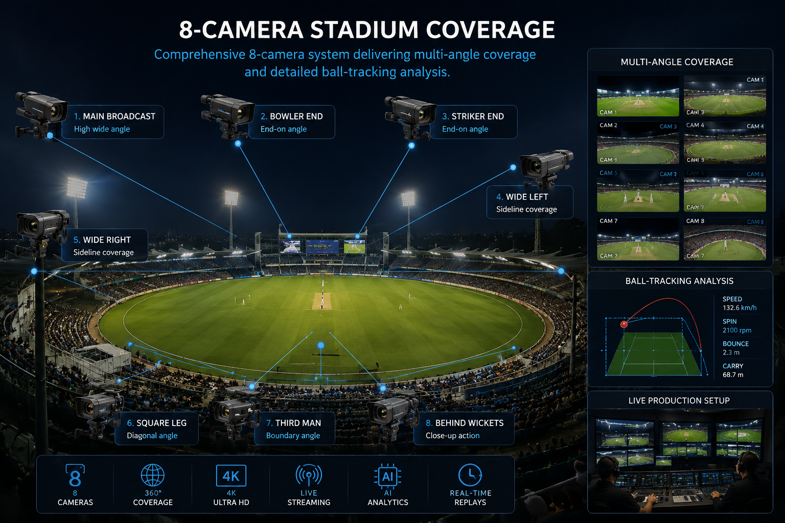 8-Camera Stadium Coverage